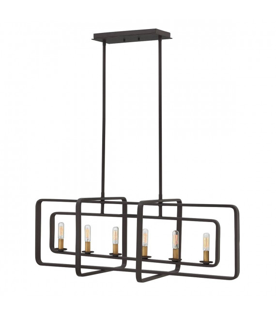 Suspension bar Quentin, Bronze Bukeye