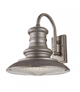 Lampada da parete Redding, bronzo, grande