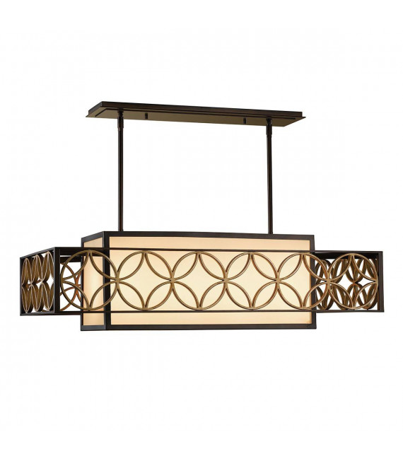 Lampada da soffitto Remy, bronzo e oro