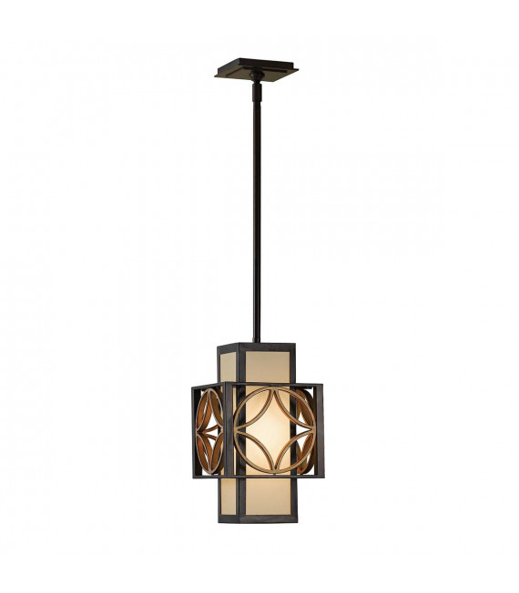 Lampada a sospensione Remy, bronzo e oro, 53 cm