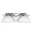 Applique Verve, chrome poli, verre opale, 2 LED