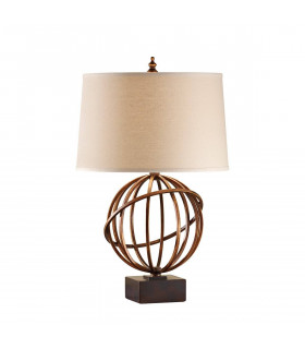 Silberuferlampe aus poliertem Nickel mit Lampenschirm