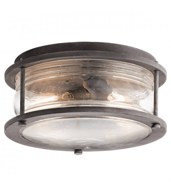 plafonnier ventilateur vintage 2 ampoules e27 max 60w brun patiné