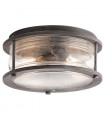plafonnier ventilateur vintage 2 ampoules e27 max 60w brun patiné