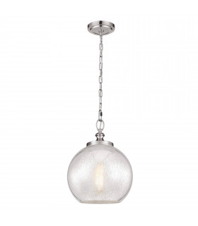 Lampada a sospensione Parker, bronzo scuro e vetro, piccola