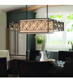 Plafonnier Remy, bronze et or