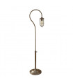 plafonnier ventilateur vintage 2 ampoules e27 max 60w brun patiné