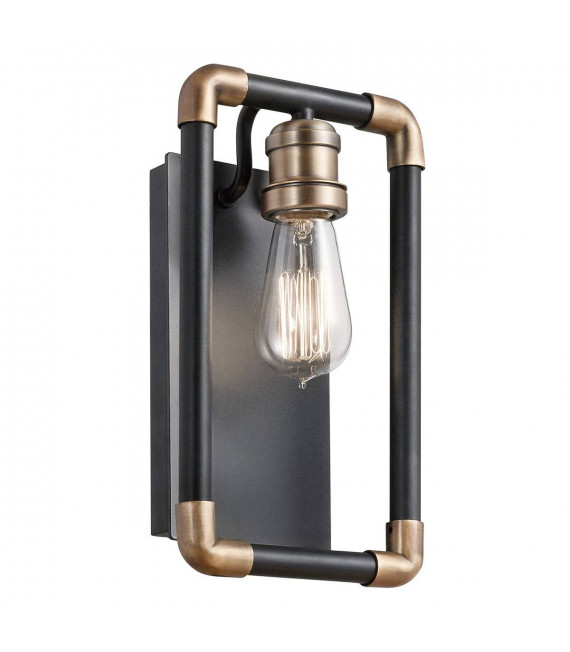 plafonnier ventilateur vintage 2 ampoules e27 max 60w brun patiné