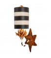 Suspension anemone, taupe et or, 1 ampoule