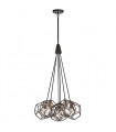 plafonnier ventilateur vintage 2 ampoules e27 max 60w brun patiné