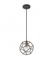 Suspension Rocklyn, acier brut, laiton