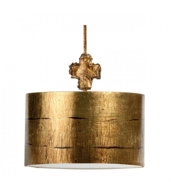 Frammento pendente, argento e acrilico, 1 lampadina, 20 cm