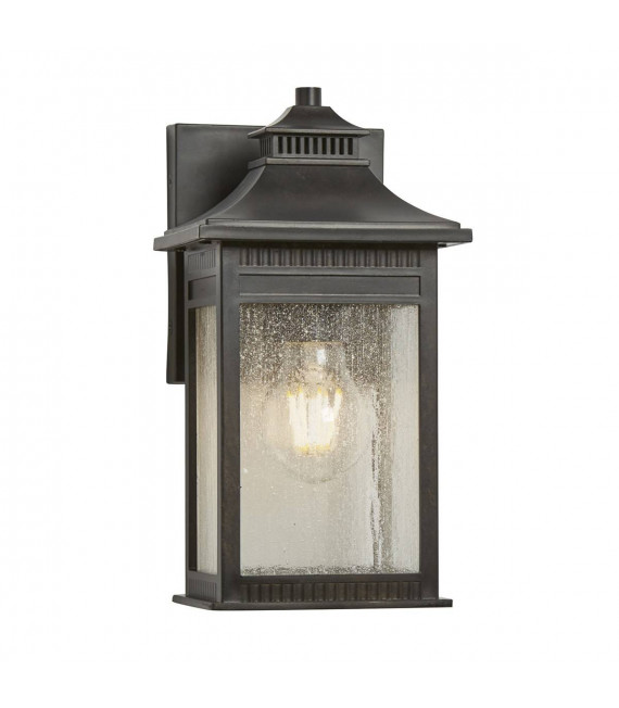 Lampada da parete Livingston, bronzo imperiale, vetro, modello piccolo