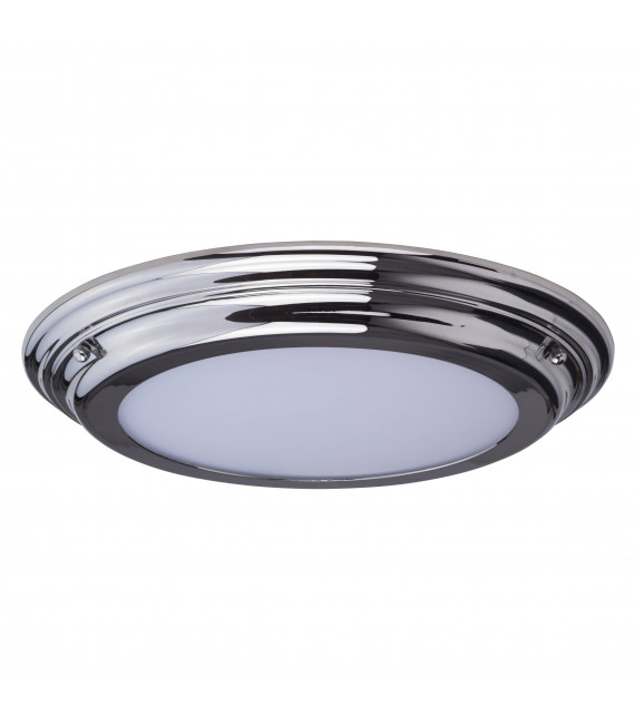 Welland Deckenleuchte, Chrom poliert, Opalglas, LED-Modul, IP44