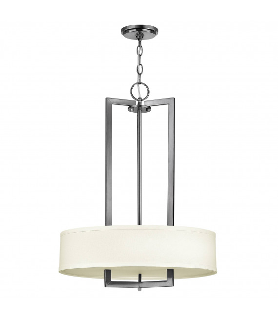 Suspension Bolla, Nickel brossé et verre, 5 ampoules