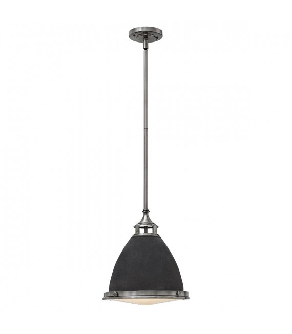 Lampada a sospensione Amelia, bronzo e vetro, 32 cm