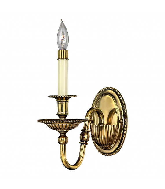 Applique Bolla, nichel spazzolato e vetro, 1 lampadina