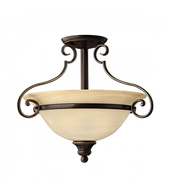 plafonnier ventilateur vintage 2 ampoules e27 max 60w brun patiné