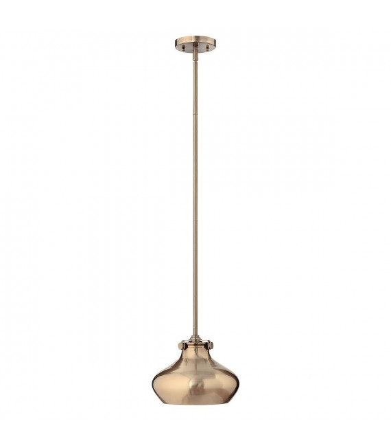 Kongress Pendelleuchte, gebürstete Karamellfarbe, 4 Glühbirnen, 71 cm