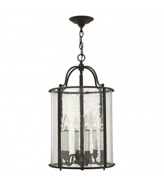 Gentry Deckenleuchte, gealtert Bronze und Glas