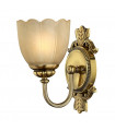 Applique Françoise, laiton bruni et verre, 1 ampoule