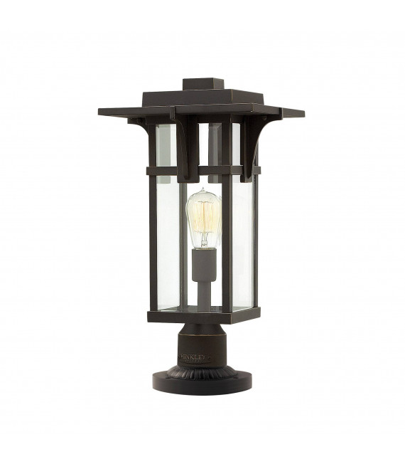 Lampada da parete Manhattan, bronzo lucidato a olio e vetro, media