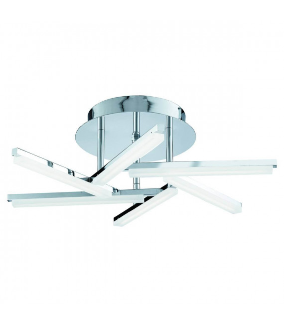Deckenleuchte 6 LED Solexa in Chrom und Acryl