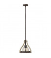 plafonnier ventilateur vintage 2 ampoules e27 max 60w brun patiné