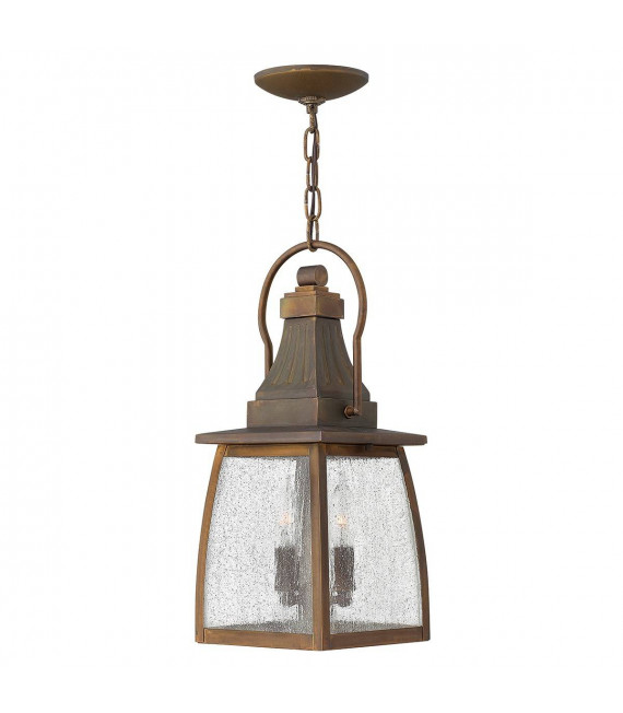 Manhattan Pendelleuchte, ölgeriebene Bronze und Glas