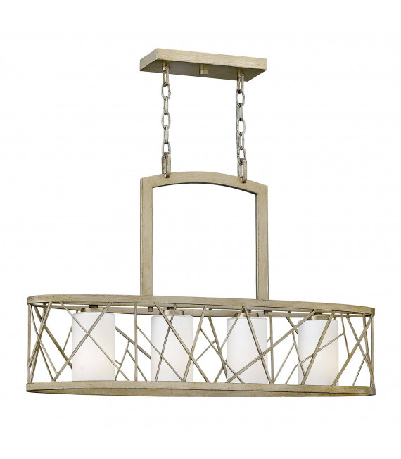 Applique, argento e vetro, 1 lampadina