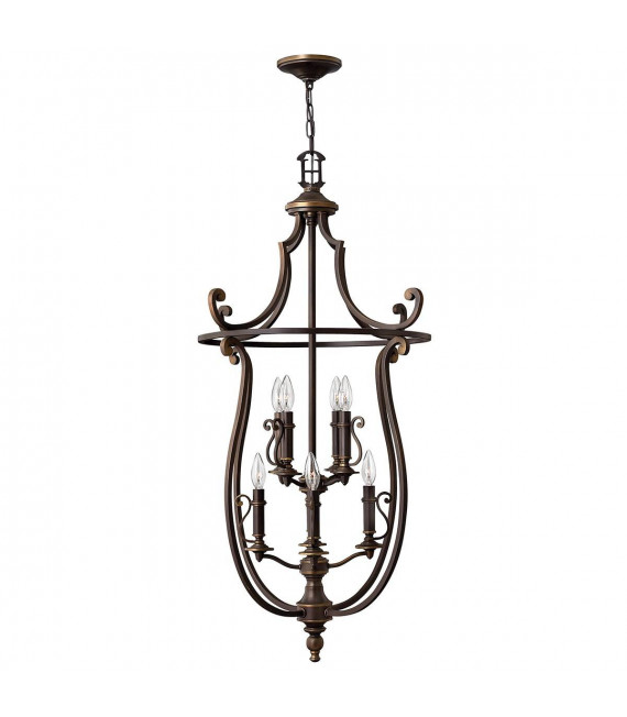 Pendente Plymouth, bronzo invecchiato, 4 lampadine