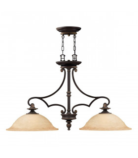 Pendente Plymouth, bronzo invecchiato, 4 lampadine