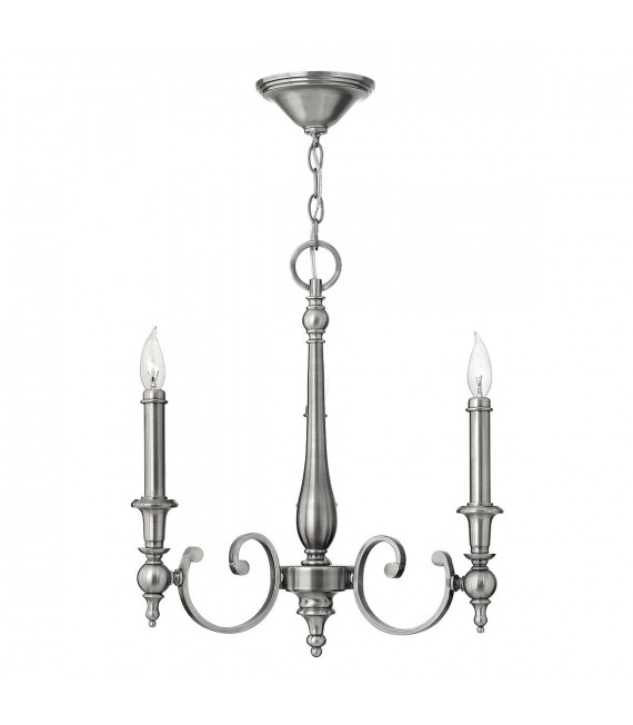Applique Yorktown, nickel brossé, 2 ampoules