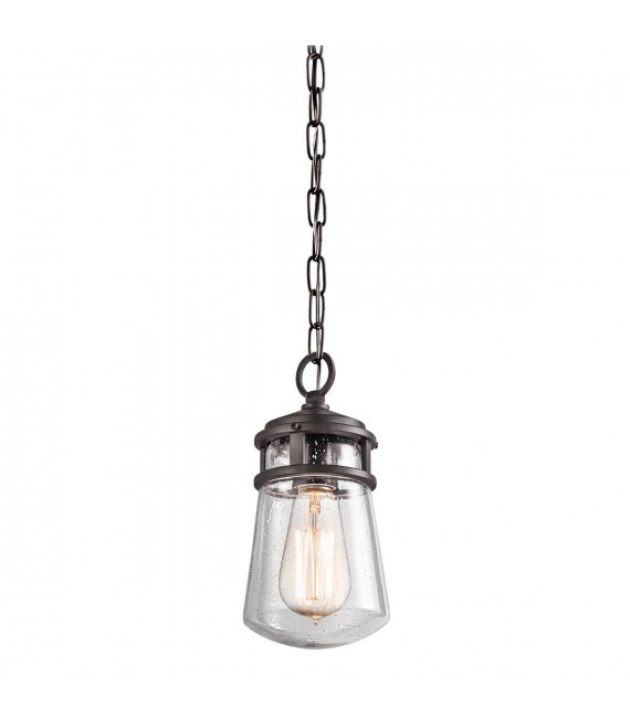 Halleron Pendelleuchte, Bronze und Glas