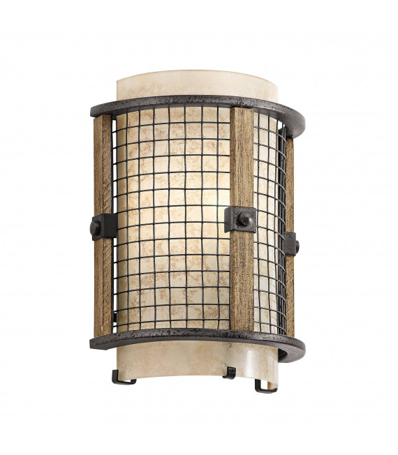 plafonnier ventilateur vintage 2 ampoules e27 max 60w brun patiné