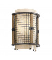 plafonnier ventilateur vintage 2 ampoules e27 max 60w brun patiné