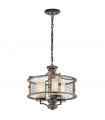 Applique Ahrendale, fer et verre 1 ampoule
