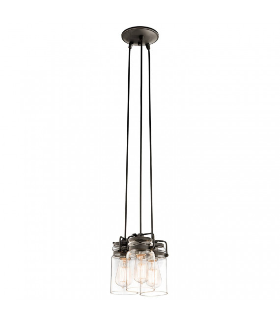 plafonnier ventilateur vintage 2 ampoules e27 max 60w brun patiné