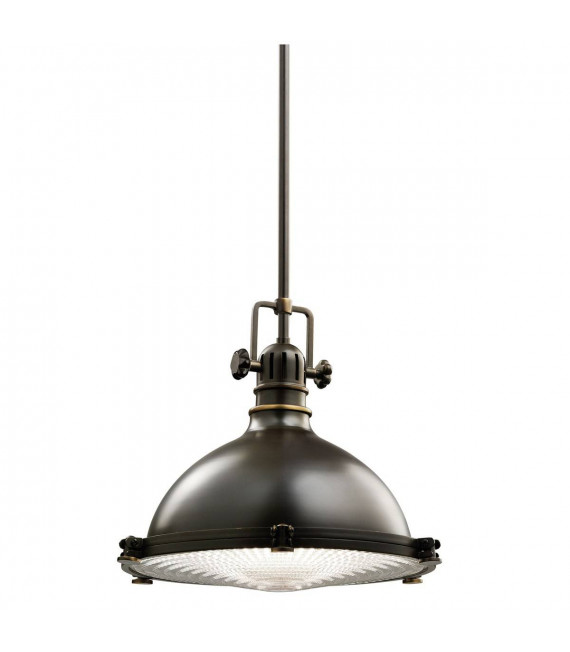 Lampada a sospensione Hatteras Bay, rame antico, medio