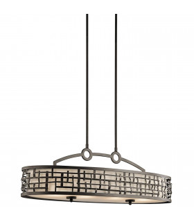 plafonnier ventilateur vintage 2 ampoules e27 max 60w brun patiné