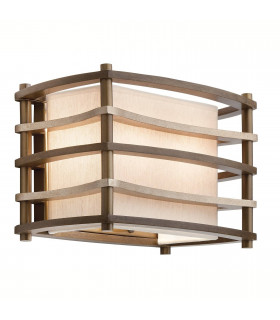 plafonnier ventilateur vintage 2 ampoules e27 max 60w brun patiné