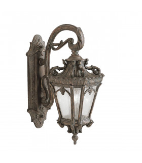 Applique Tournai, fonte d'aluminium et verre, grande
