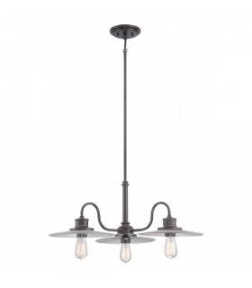 Lampada a sospensione Admiral, nichel antico, 3 lampadine