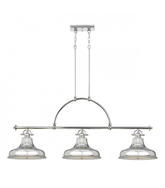 Lampada a sospensione Emery, bronzo, 3 lampadine