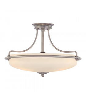 plafonnier ventilateur vintage 2 ampoules e27 max 60w brun patiné
