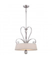 Suspension Madison, argent impérial, 5 ampoules