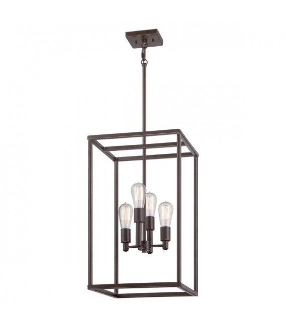 Lampada a sospensione Marine, bronzo e vetro, mini