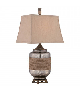 Lampe Nicolls avec abat-jour beige