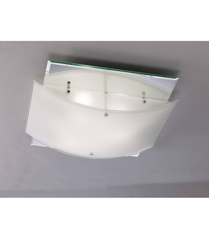 Lámpara de techo Vito 3 luces cromo pulido / espejo ahumado