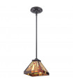 Suspension Stephen, bronze vintage, 3 ampoules